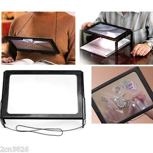 Large Magnifying Glass Hands Free With LED Light Magnifier Giant Reading sewing - Picture 1 of 5