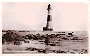 Eastbourne Postcard 1911 Real Photo Beachy Head Lighthouse Sussex Boots Cash - Picture 1 of 3