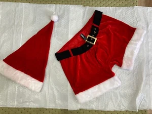 Male Power Custume L/XL sexy santa costume Santa Claus shorts and hat - Picture 1 of 11