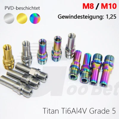 M8 M10*1.25 Titan Fahrrad Bremsen Cantilever Stehbolzen Gabel Rahmen Cantisockel - Bild 1 von 4