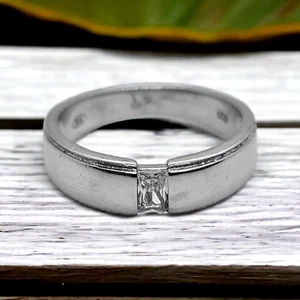 Anello Vintage Argento 925 Regalo Donna Pietra Preziosa Zirconi Cubici Creato Lab - Foto 1 di 10