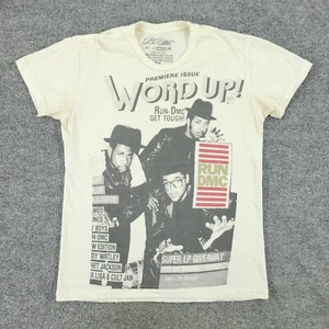 Run DMC Shirt Herren Medium Beige Word Up Magazin Grafik T-Shirt Kurzarm Musik - Bild 1 von 14