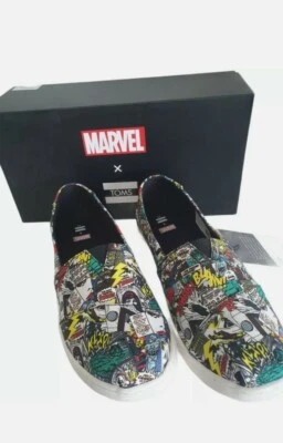 MARVEL X TOMS Multi Comic Pop Estampado Infantil Talla 14 Totalmente Nuevo Foto 1 de 3