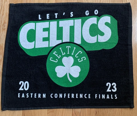Boston (Let’s Go) Celtics 2023 Eastern Conference Finals Rally Towel  15x18 ☘️ Cover