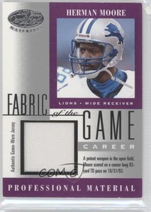 2001 Leaf Certified Materials Fabric of the Game Career /93 Herman Moore #FG-121