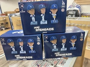 Shohei Ohtani Yoshinobu Yamamoto Rōki Sasaki Paquete de 3 Mini Bobble Bighead Set - Imagen 1 de 1