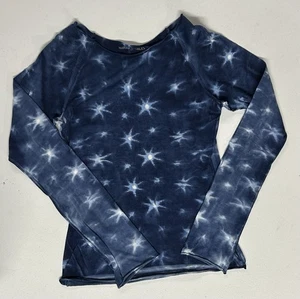Marika Charles Women's Size Small Stars Round Neck Long Sleeves Basic Shirt - Picture 1 of 8