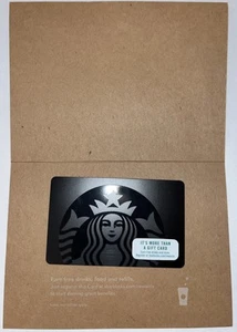 Starbucks 2015 Black Siren Corporate Card With Holder Folder 6133 Series - Picture 1 of 3