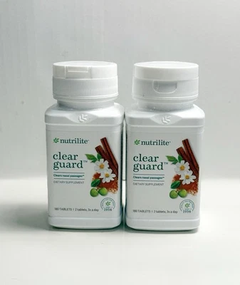 Amway Nutrilite Clear Guard 180 Tabs  Clears Nasal Passages - Image 1 of 3