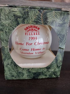  Peoria Illinois Sheridan Village 1993 Home For Christmas Ornament - Picture 1 of 2