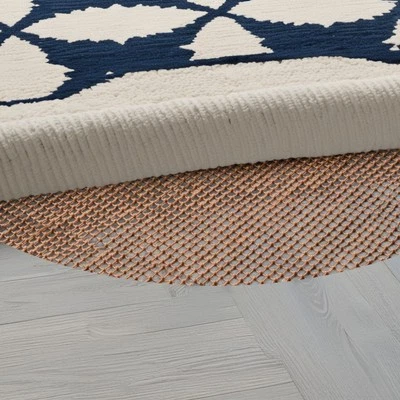 8' Round Brown Non Slip Indoor Outdoor Rug Pad - Image 1 of 4