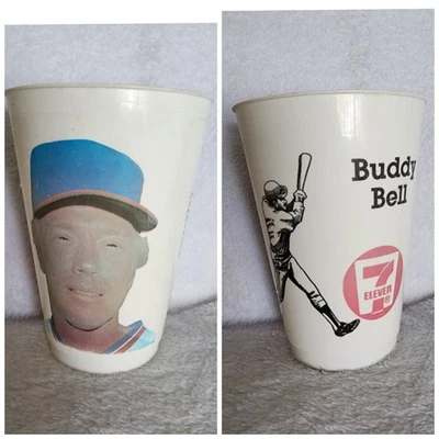 Vintage Buddy Bell Plastic Cup 711 MLB 1982 Baseball Promo Collectible - Image 1 of 4