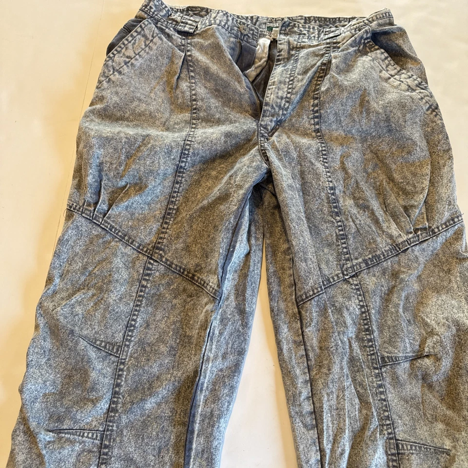 Vtg 90’s Bugle Boy Baggy Denim Jeans Sz 30 Inseam 28” Lite Blue Stone Washed - Image 1 of 4
