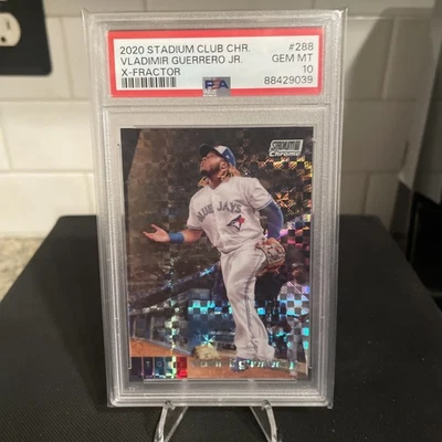 2020 Topps Stadium Club Chrome VLADIMIR GUERRERO JR #288 Xfractor PSA 10 Gem - Image 1 of 2