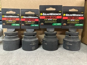 NEW GearWrench 6pt. Metric Socket 3/4” Drive 4pc. 37mm 38mm 39mm 40mm - Picture 1 of 1