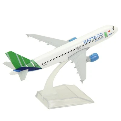 1/400 15 cm Aleación Avión Vietnam Bambú A320 Aleación Modelo Avión Exhibición Foto 1 de 4