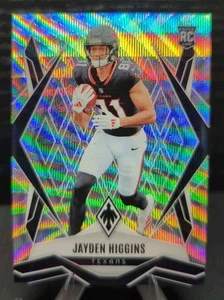 2025 Panini Phoenix Jayden Higgins Rookie Silver Wave Prizm /199 Texans RC #180 - Picture 1 of 3