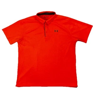 Polo uomo Under Armour manica corta ampia arancione taglia XXL - Foto 1 di 7