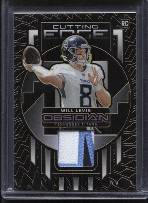 2023 Panini Obsidian #CEM-WLE Will Levis Cutting Edge Patch Yellow #/10 RC - Image 1 of 2