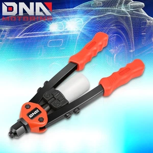 12-1/2" EXTRA LONG HANDLES HEAVY DUTY DURABLE HAND RIVETER W/COLLECTION BOTTLE - Picture 1 of 7
