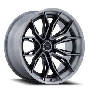 Fuel Mutiny FC404BT 22x10 -18 6x135mm 87.1mm Gloss Black Brushed Dark Tint - Bild 1 von 3
