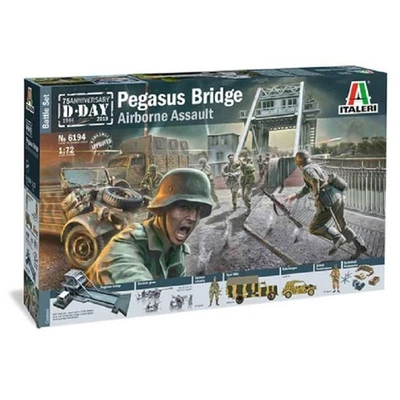 Modellino Italeri 1/72 Pegasus Bridge, Set Completo D-Day 75ᵉ : Pont Laser, - Immagine 1 di 4