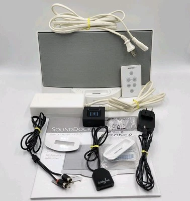Bose SoundDock Digital Music System w/ Power Cord Remote Bluetooth Adapter WORKS - Image 1 of 4