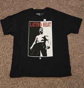 Eddie Guerrero WWE Mens XL Authentic Addicted Latino Heat Black T-shirt - Picture 1 of 6