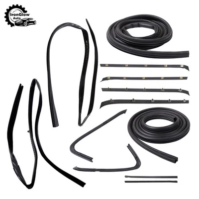 Durable Kit For Chevy GMC Pickup Truck 1973-1980 Door Weatherstrip Rubber Seal - Изображение 1 из 4