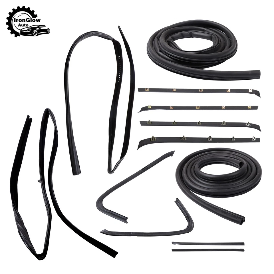Durable Kit For Chevy GMC Pickup Truck 1973-1980 Door Weatherstrip Rubber Seal - Image 1 of 4