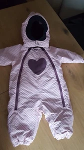 Racoon schneeanzug 68 Mädchen Herz rosa lila neuwertig warm Winter Jacke Hose - Bild 1 von 11