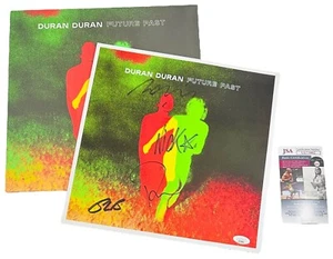 Duran Duran Band Signed Future Past Poster & LP Vinyl Album Simon Le Bon JSA COA - Picture 1 of 2