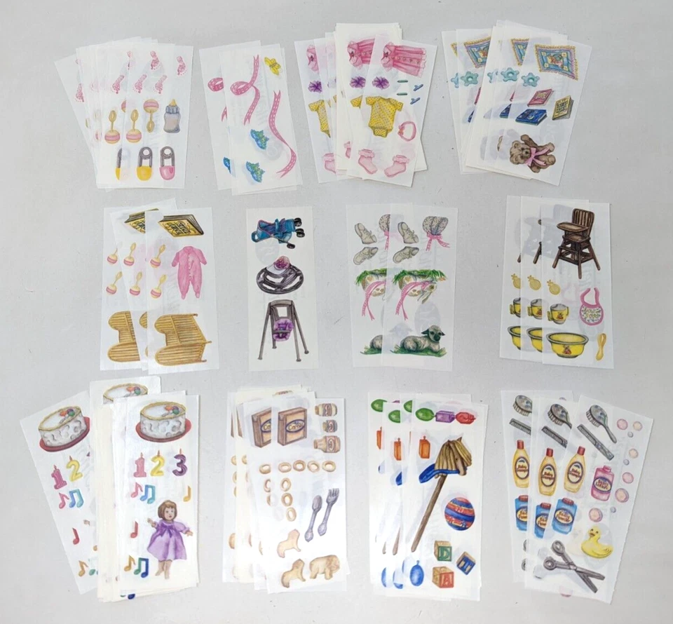 Creative Memories Baby девочек первых лет розовый альбом наклейки 85 лот DW22 - Изображение 1 из 4