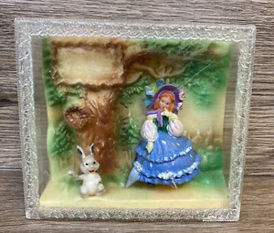 LITTLE BETTY BLUE Nursery Rhyme Doll Diorama Vintage 3D Doll & Rabbit Removable - Picture 1 of 21