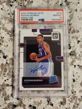 2022 Donruss Optic Signatures Keegan Murray PSA 10 GEM MT Rookie Auto RC