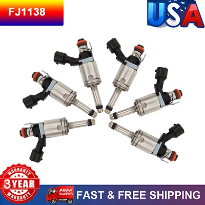6x Fuel Injectors for Ford F-150 3.5L V6 Turbocharged 2011 2012 2013-2016 - Image 1 of 4