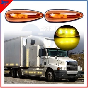 2x 3Led Amber Side Marker Clearance Light 12V For Bus Boat Trailer Truck Van - Picture 1 of 7
