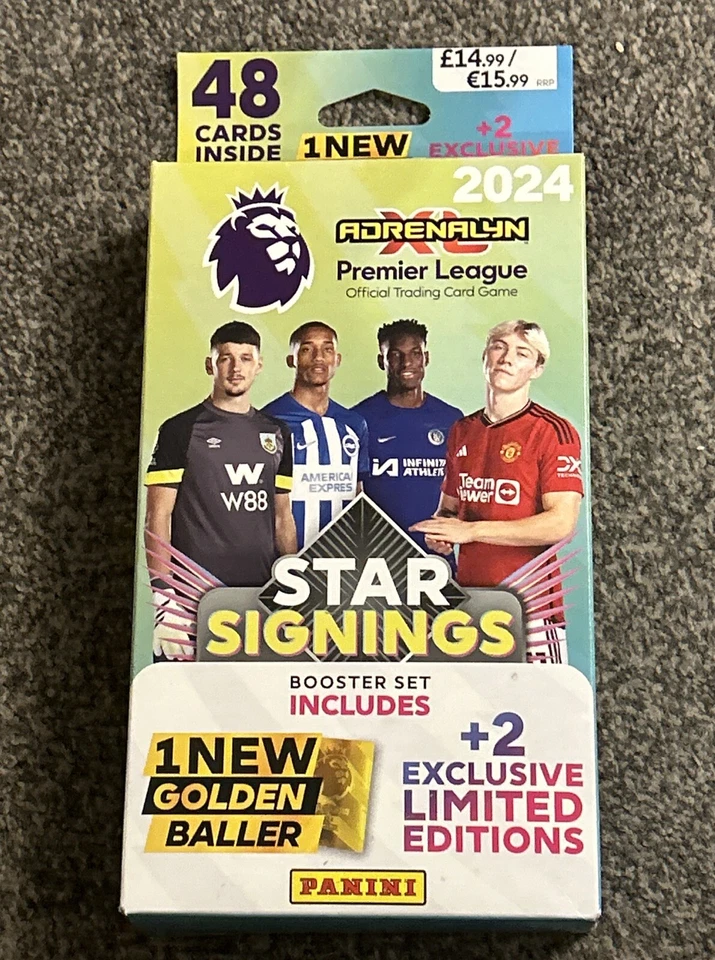 2024 Panini Adrenalyn XL Premier League Cards - Star Signings Booster Set x4