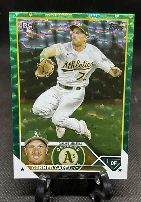 2023 Topps Green Foil #418 Conner Capel 146/499 - Oakland Athletics - Image 1 of 3