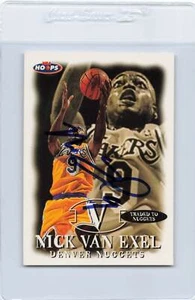 1998/99 Hoops #112 Nick Van Exel Nuggets Signed Auto *K5184 - Picture 1 of 2