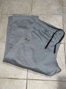 Under Armour Cold Gear Mens 4XL Loose Gray Fleece Pocketed Drawstring Sweatpants - Picture 1 of 6