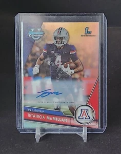 2023 Bowman U Chrome Tetairoa McMillan 1st Bowman Refractor Auto /499 Arizona - Picture 1 of 3