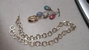 Robert Lee Morris Sterling Silver Bead Pendant & Necklace - Picture 1 of 6
