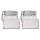 Bacon Keeper & Cheese Saver Stainless Steel Containers with Lids