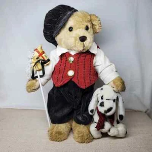 Creative designs vested standing Newsboy bear Dalmatian dog horse stick - Picture 1 of 10
