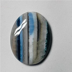 Piedra de ópalo azul natural cabujón de ópalo azul piedras preciosas sueltas joyería 34 quilates ME-11194 - Imagen 1 de 3