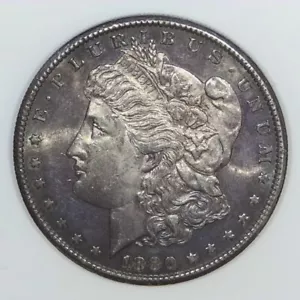 ~VINTAGE AMERICAN SILVER~ 1880-S Morgan Silver Dollar 90% US $1 Coin UNC-CH d522 - Picture 1 of 2
