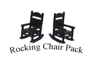 O scale ROCKING CHAIRS 2 per Pack comes Painted 1/48 scale - Picture 1 of 1