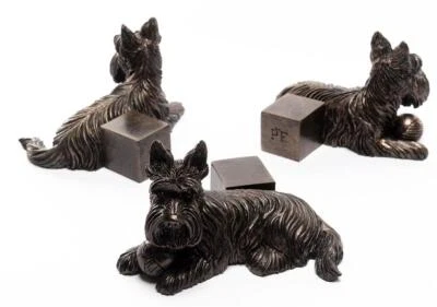 Jardinopia Potty Feet - Antique Bronze Scottish Terrier (Set Of 3) - Image 1 of 4