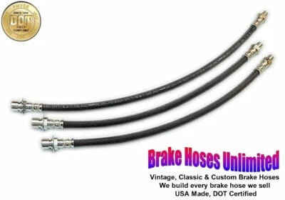 КОМПЛЕКТ ТОРМОЗНЫХ ШЛАНГОВ Ford Truck 1/2 тонны, 1942 1943 1944 1945 1946 1947 1948, кроме F1 - Изображение 1 из 2